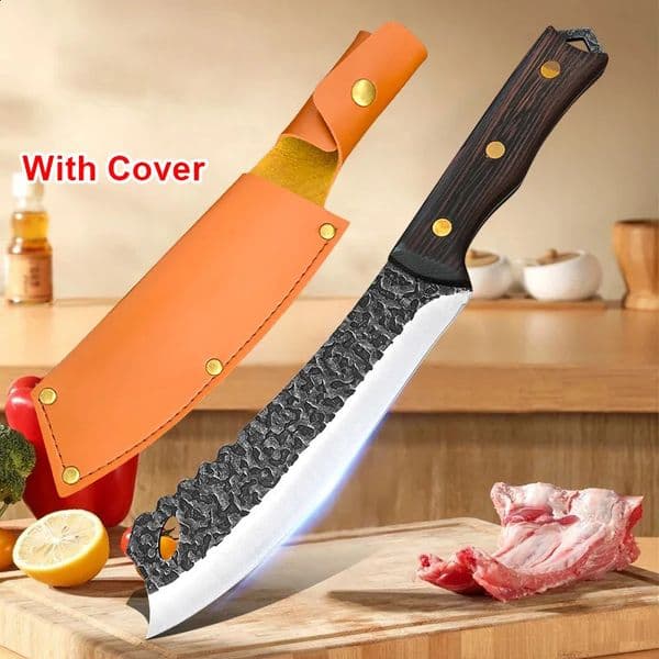 7 inch Forged Slaughter Boning Knife Stainless Steel Kitchen Chef Fish Fillet Knife Household Meat Cleaver Butcher Knives 250226BJ