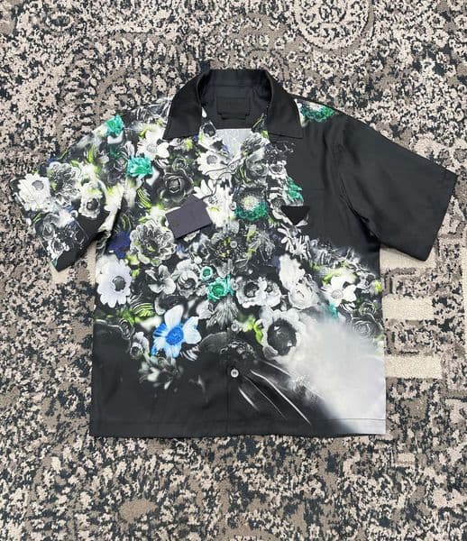 2025 summer new collection wonderful mens designer high quality material luxury printing shirts - US SIZE shirts - top mens designer button short sleeve shirts