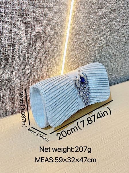 New cross-border clutch bag banquet bag party bag one shoulder oblique span mini bag women's bag dress bag silver dinner bag