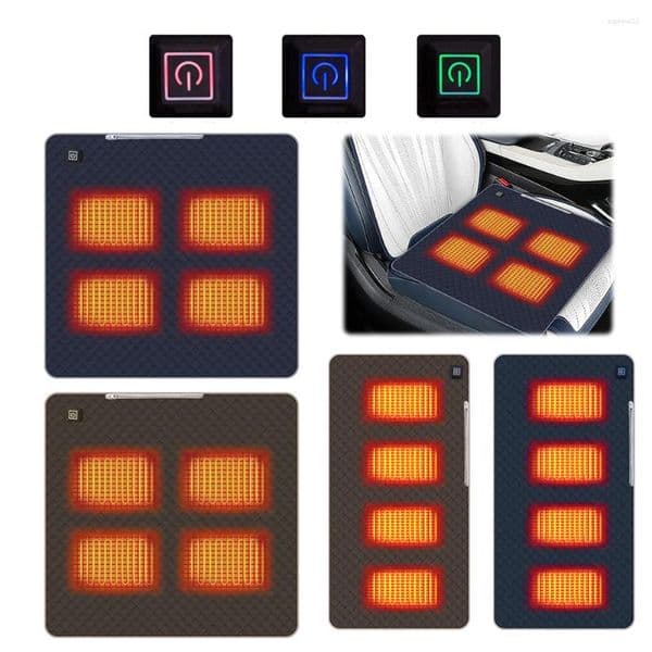 2026 Pillow 4 Zones Electric Heated Seat Usb/Type C Power Outdoor Camping Heating For Stadium Free Shipping