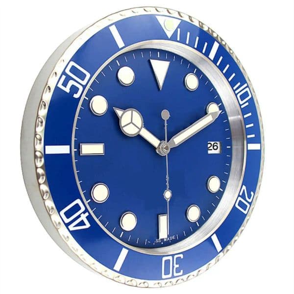 Decorative Wall Clock for Living Room Modern Metal Glass Clock FrenchInspired Design W250924