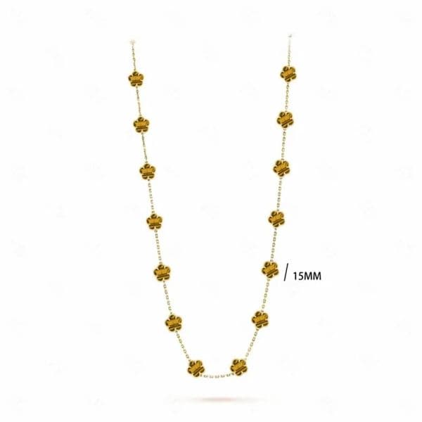 chains mens woman pendant necklaces ladies jewelry Clover Designer Luxury Necklace necklace 18K Rose Gold Silver Rose gold Plated 10 motif