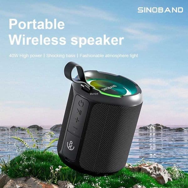 XDOBO 40W Speaker with RGB Light Wireless TWS Deep Bass Speaker for Outdoor Camping Party Music Support AUX/TF-Card Z250304