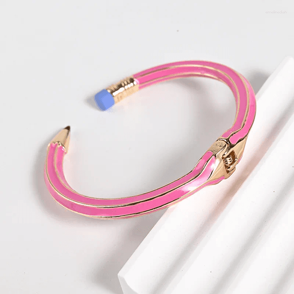 Bangle Fashionable Colorful Bracelets Bangles Korean Exquisite Pencil Shaped Cuff Light Luxury Hand Jewelry Gifts