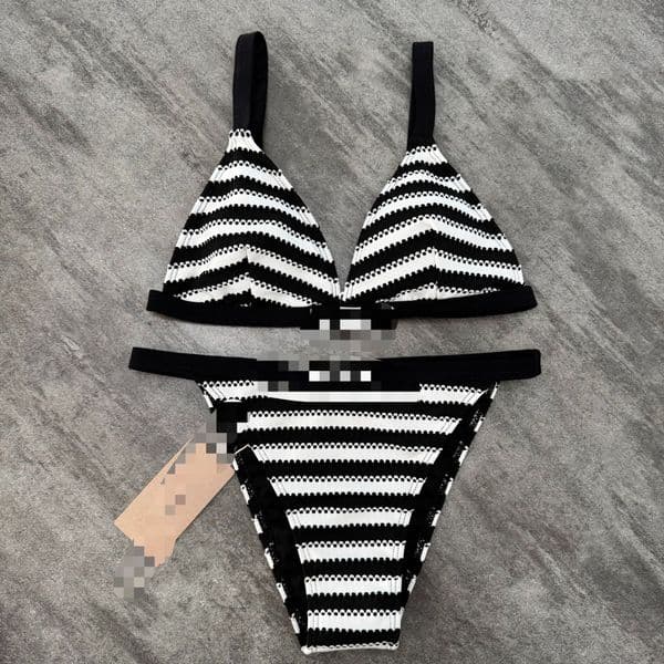 Designer Bikini Swimwear Womens Bathing Suits Summer Swimsuit Stripe Luxury MM Brand Check Pattern Set Fashion Comfortable Clothes Bikinis Swim Suit