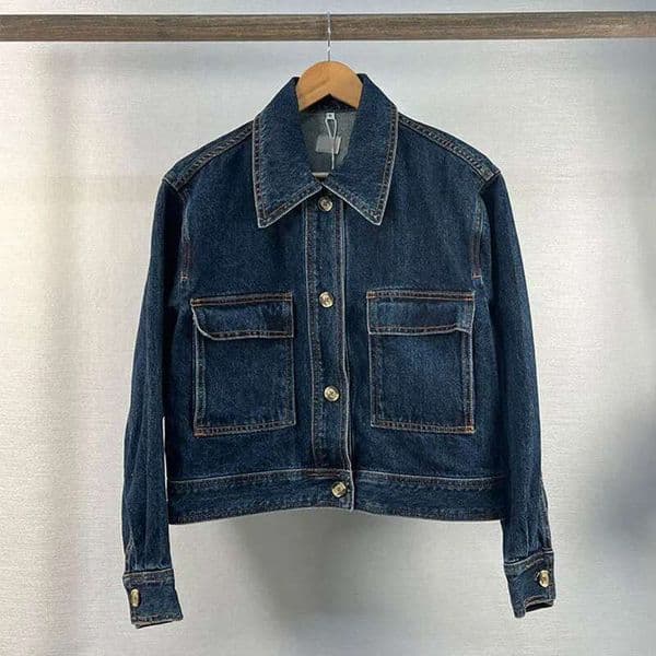 Liu Wen's TOT Short Loose Denim Jacket, Casual Slimming, Versatile And Stylish