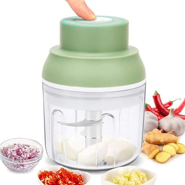Mini Food Processor USB Charging Powerful Motor Ginger Masher Chili Meat Blender Mincer Kitchen Mixer Tools 100250ml 250303