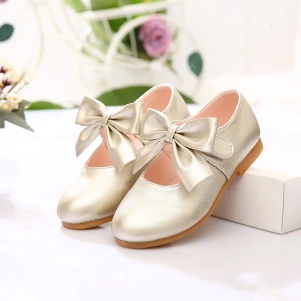 Spring Summer Autumn Children Shoes Girls Princess Fashion Kids Single Bowknot Casual Sneakers Flats 250303BJ