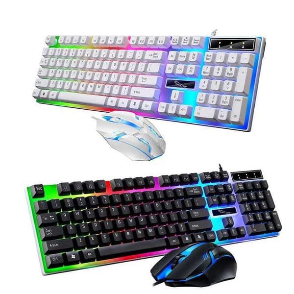 RGB Gaming Keyboard Gamer Keyboard And Mouse Kit Wired Mechanical Keyboard Gaming Keyboard And Mouse Combo For Windows PC Gamers Z250304