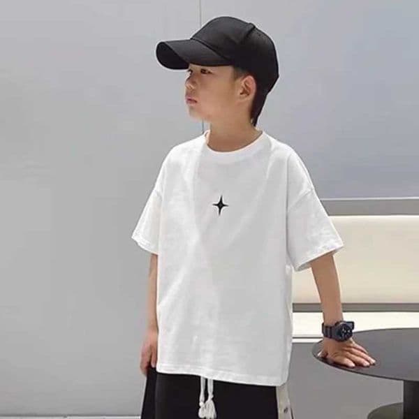 Childrens Tops T-shirt For A Boy Infant T-shirts Summer Baby Clothes Tee Korea Short Sleeve Tees Kids Tshirt Boys Boys Korean X250305
