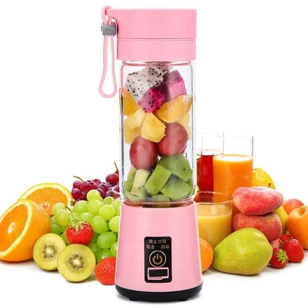 380ml Portable Electric Fruit Juicer Home USB Rechargeable Smoothie Maker Blenders Machine Sports Bottle JuicingCupXJ250305