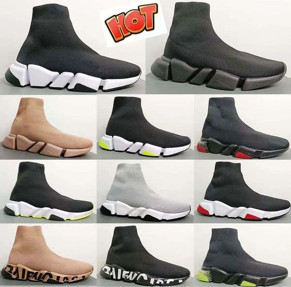 Designer Paris shoes Sock Shoes For Me Women Triple-S black White Red Breathable Sneakers Race Runner Shoes Balencai shoes Walking Sports Outdoor N21t