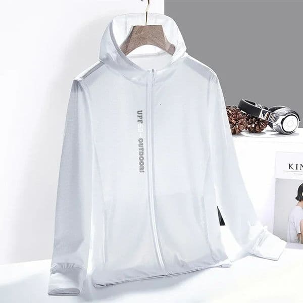 Outdoor Hiking Sun Protection Clothe Summer Men Cooling Jacket UV Lightweight Long Sleeve Hoodie Zip Up Shirt Women Fishing Coat 250304