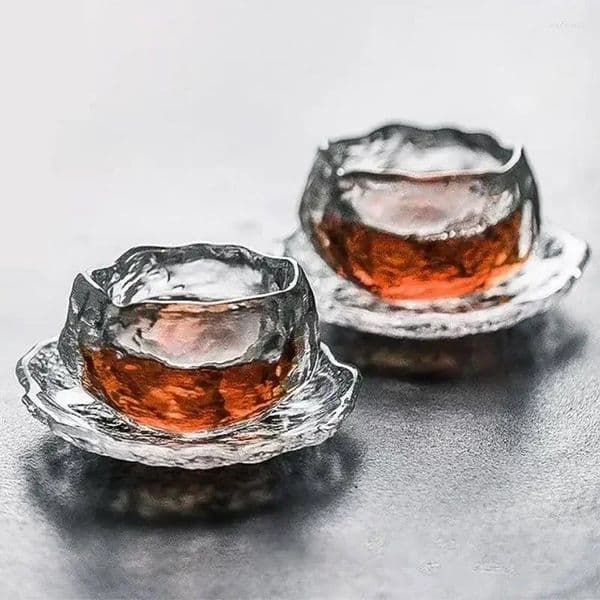 Wine Glasses Japanese Style Glass Cup Tasting Transparent Tea S Kongfu Master Teacup White Water Pipe