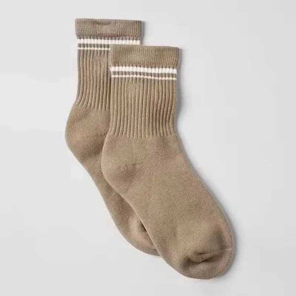 Mens Socks Instant Classic Unisex Half-Crew Throwback Sock Gravel Athletic Heather Grey Socks Pure Cotton z250306 L260411