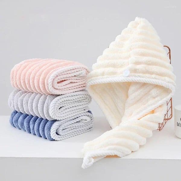 Towel Quick Drying Dry Hair Cap Women Thickened And Super Absorbent Headscarf Wiping Good Water Absorption