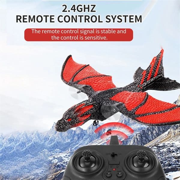 RC Plane 2.4G Simulated Flying Dragon Aircraft Remote Control Flying Model Glider Airplane EPP Foam Toys Gift for Kids 250305