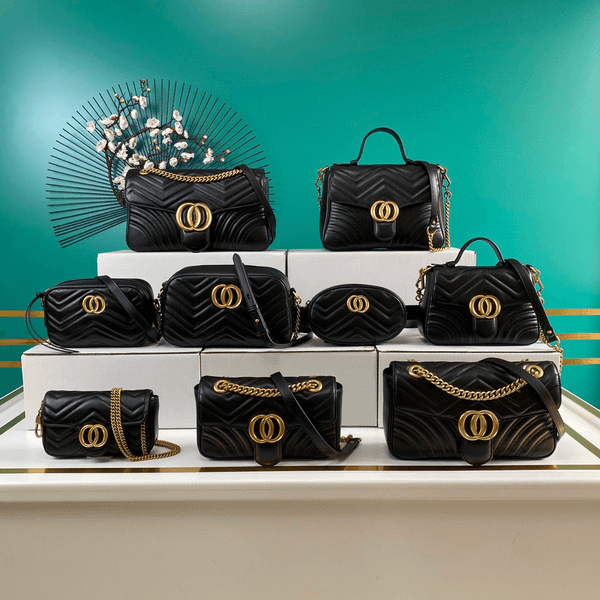 Top Quality Designer Bag Marmont Shoulder Bag Cross Bag Chain Bag Women Mini Single Shoulder Fashion Bag Flap Bag Leather Bag White Black Bags Classic Purse 001