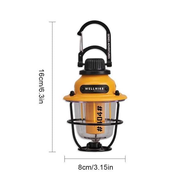 Camping LED Outdoor Vintage Light Stepless Dimming Retro Campsite Lantern Type-C Convenient Hook Waterproof for Hiking Fishing X250307