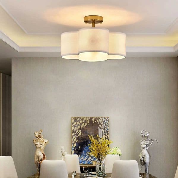 LOYALHEARTD 4-Light Ceiling Light Chandelier Island Pendant Lamp Fixture Light Living Room X250307