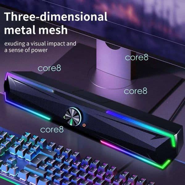 4D Computer Speaker Soundbar Stereo Game Subwoofer 2.0 Bluetooth For book Laptop Notebook PC Music Player Wired Loudspeaker