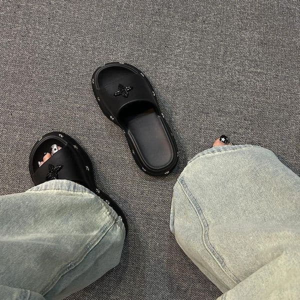 2025 Y2K Style 5cm Thick Women's Sandals For Outdoor Designers Beach Sandals For Summer Outings Cool Slippers