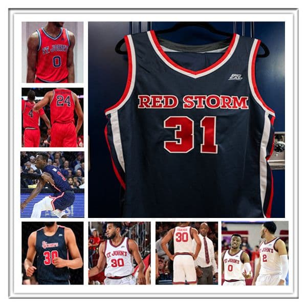 Ncaa St. John's Red Storm College Basketball Jerseys RJ Luis Jr. Zuby Ejiofor Kadary Richmond Deivon Smith Aaron Scott Simeon Wilcher Brady Dunlap Daniss Jenkins 4XL