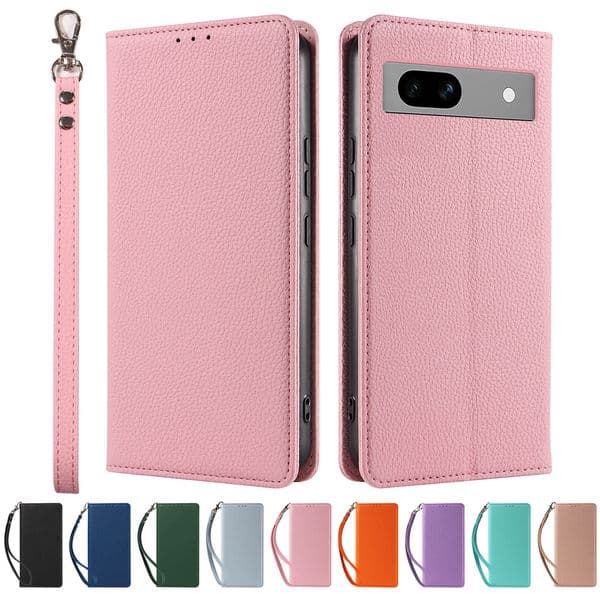 outdoor 2026 New Leather Wallet Phone Cases With Hanging Rope For Google Pixel 9 XL 8 8A 7 7A 6 Pro 5 4A Protective Flip Shockproof Cover Holder Card Slot Case