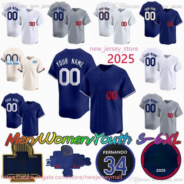 Baseball 2025 New Enrique Hernandez Jersey Stitch Ohtani Betts Blake Snell Tyler Glasnow James Outman Max Muncy Tanner Scott Chris Taylor Jerseys Man Women Kids