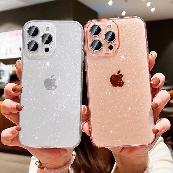 Luxury Bling Glitter Clear Phone Case For iPhone 17 Air 16 15 14 Plus 13 12 11 Pro Max X XR XS 7 8 Plus Shockproof Soft Cover Z260522