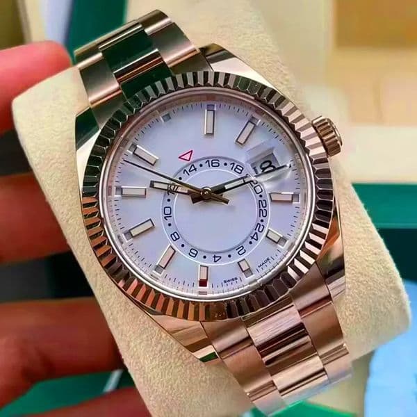AAATop Men's watch skydweller dial automatic watches men designer 40MM Male Single calendar Luxury reloj montre with Waterproof Luminous Sapphire 904L Steel Belt