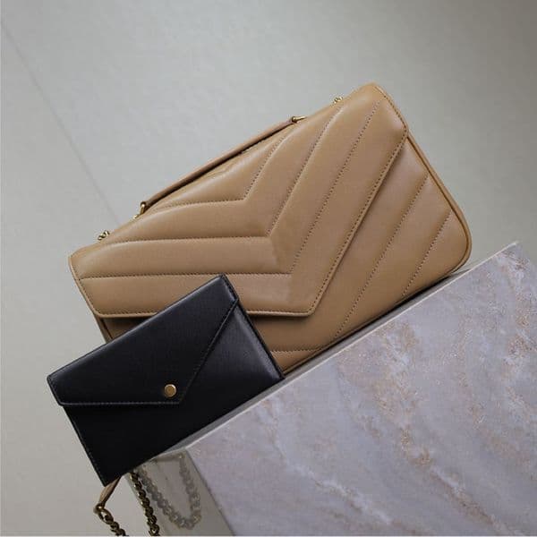 Genuine Leather Designer Chain Bag - Luxurious 29cm Crossbody & Shoulder Handbag with Box Y461