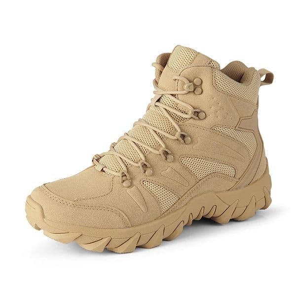 Upgraded Tactics Combat Training Boots Male Outdoors Camping Anti-wear Rapid Response Hiking Shoes Fishing Hunting Sneakers Men 250304BJ