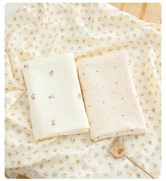born Baby Muslin Swaddle Blanket For Boys Girls Floral Infant Receiving Blankets Cotton Wrap Essential 250304z