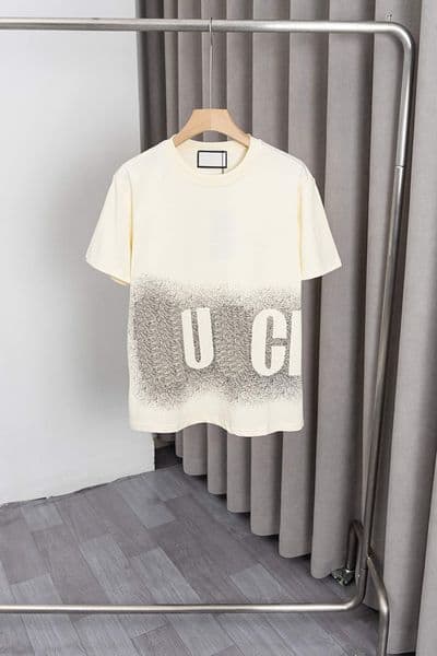 Round neck Short sleeve fashion men's T-shirt Summer pullover casual monogram shirt Loose T-shirt Embroidered sweatshirt Asian size S-2XL #67
