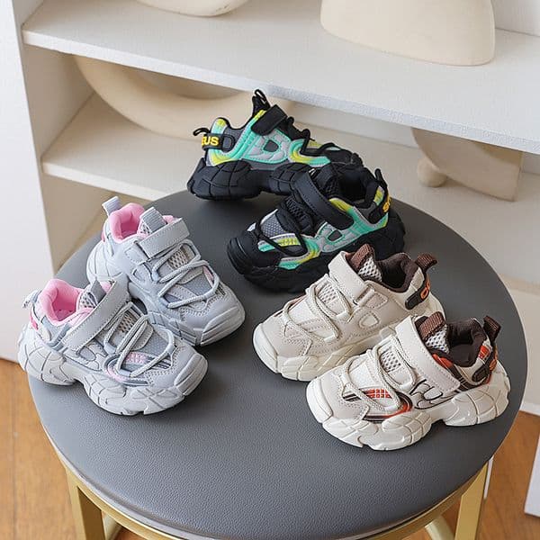 Kid's Shoes 2025 Spring New Boys Shoes Toddler Soft Soled Running Shoes Girls Anti Slip Sports Shoes Sizes US5.5C-US12.5C 000612