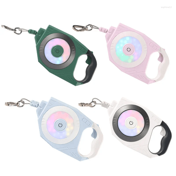 Custom Logo Pet Products Retractable Dog Leash With Bright LED Flash Light Walking Leashes Automatic Durable