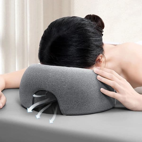 Face down pillow napping Prone rest comfort memory foam ergonomics home massage head beauty salon 250310