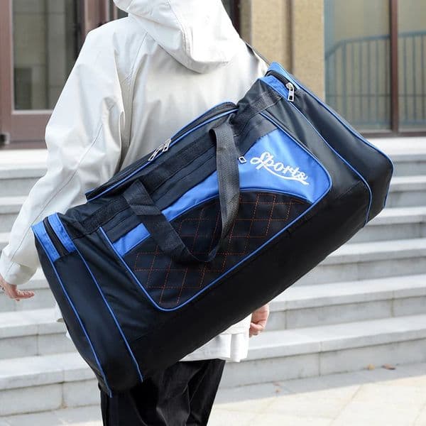 Large Capacity Handheld Travel Bag Unisex Folded Portable Durable 60 Liters Moving Luggage Fashion Storage Shoulder Duffle 250311