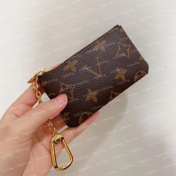 High quality mini coin purse leather Coin bag Key case designer wallet purse evening bags clutch handbag chain packages with box