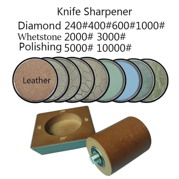 Rolling Knife Sharpener Kit For Straight Edge Roller Sharpening With Industry Diamonds Chef Set 250311BJ