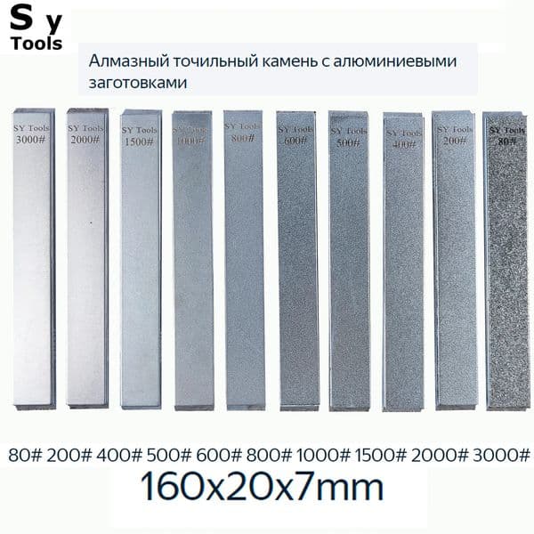 Sy Tools Knife Diamond Sharpening Stones Set for Ruixin pro Rx009 Apex knife sharpener Aluminum alloy Blank 250311BJ