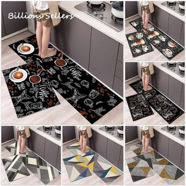 Tableware Kitchen Alphabet Printing Floor Pads Living Room Decoration Carpet Home Furnishings Lobby Entrance Doors Balcony Non slip 250310