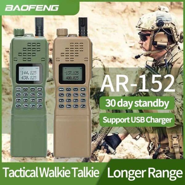 New Arrival Baofeng AR 152 Ham Radio High Powerful CS Tactical Game Walkie Talkie Long Range Upgraded UV 5R Portable Two Way Radio T250311