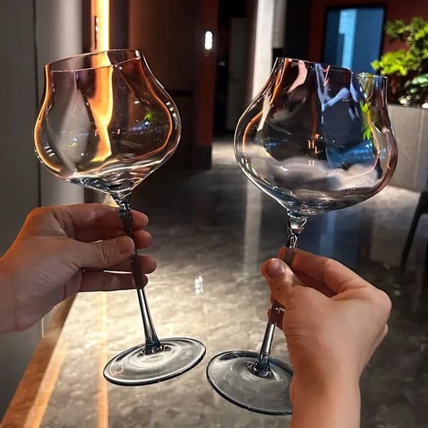 750ml 2piece set of large capacity gradient red wine glasses Burgundy Bordeaux crystal glass vessels 250311