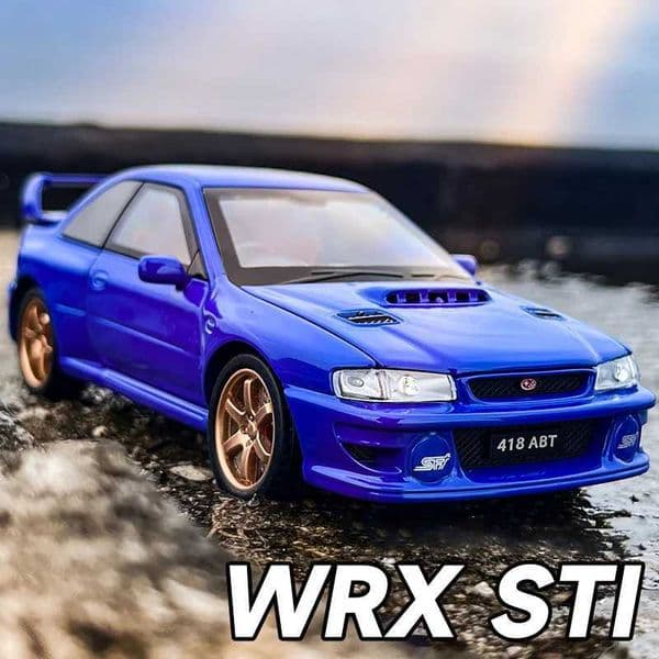 New Arrival 1/32 JDM Subaru Impreza STI WRX Alloy Model Car Toy Diecasts Metal Casting Sound and Light Car Toys For Children Vehicle T250311