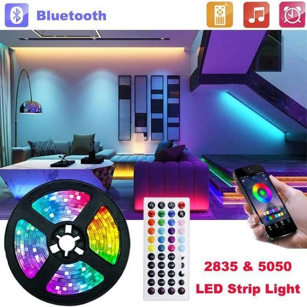 2835 5050 LED Strip Light 44key Remote Control Bluetooth RGB LED Tape Neon Light DC5V USB Room Decor TV Backlight 1m 2m 3m 4m 5m Z250311