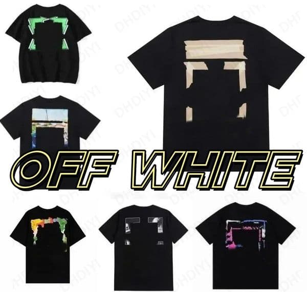 Ofes Designer White Mens Clothing Print Offes Letter Tshirt Tshir Shirts Women Loose Short