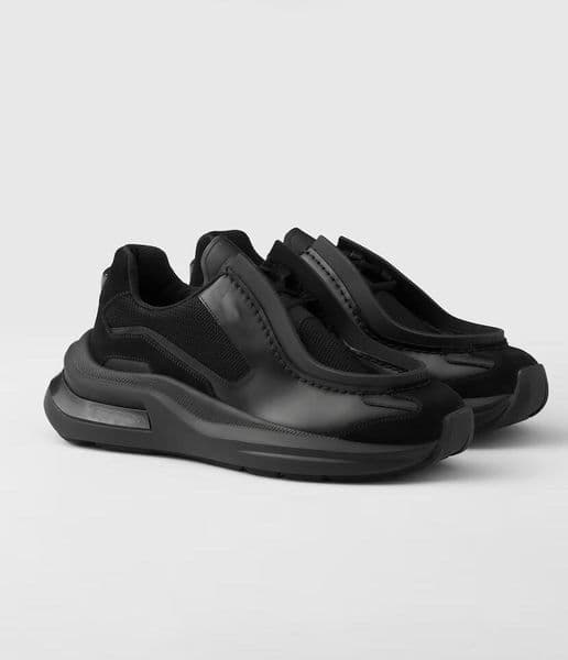 2025 Sporty Design Men Systeme Brushed Leather Sneakers Shoes Bike Fabric Suede Elements Trainers Re-Nylon Technical Fabric Discount Footwear EU38-46