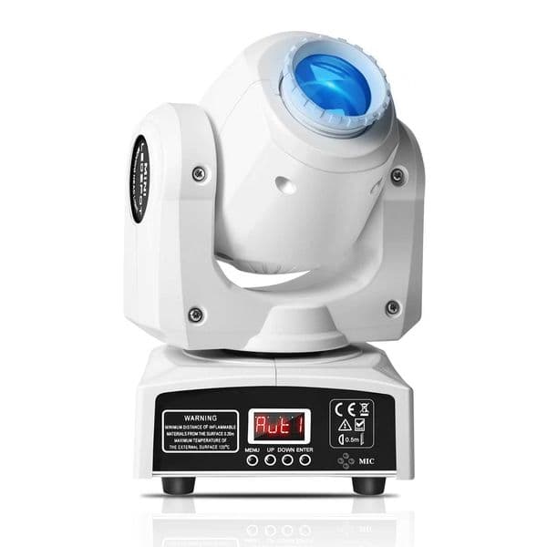 King 30W RGBW LED White Stage Light 8Gobos 14Colors Beam LED Moving Head Light DMX512 9/11CH Stage Light for DJ Party Disco X250312